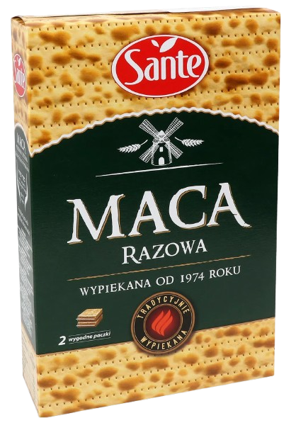 Sante / Санте Маца цельнозерновая с муки грубого помелу пшеницы и рожи 180г