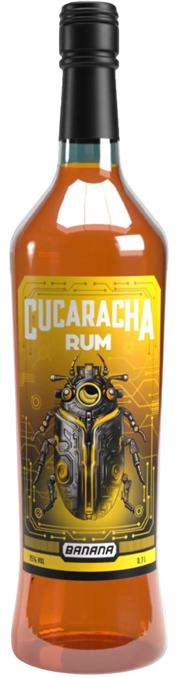Ром Cucaracha Banana / Кукарача Банан 0,7л 35%