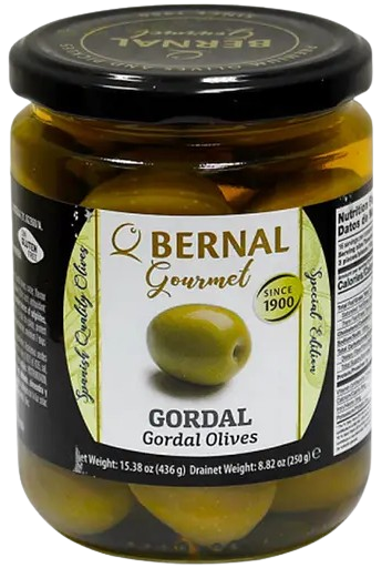 Оливки Bernal Gourmet / Бернал Гурмэ Гигант с косточкой 436 г