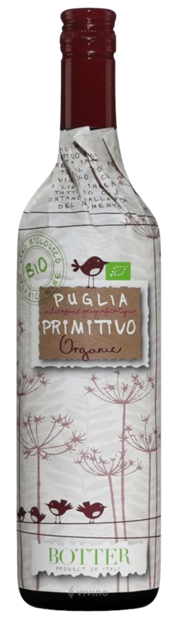 Вино Uccellini Puglia Primitivo IGT BIO красное полусухое 0,75л 14%