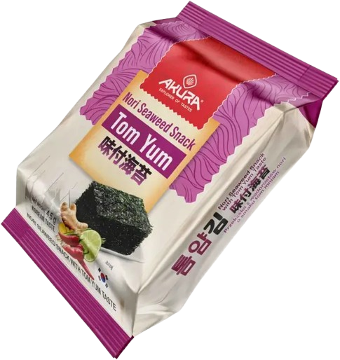 Снек Akura нори со вкусом том ям 4,5 г
