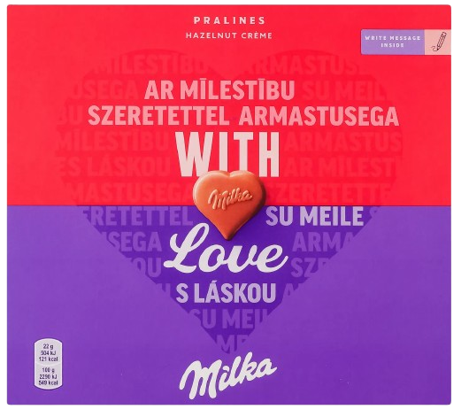 Конфеты Milka / Милка с молочного шоколада с ореховой начинкой 110г