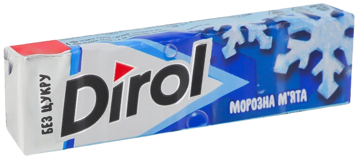 Жевательная резинка Dirol / Дирол морозная мята 14г