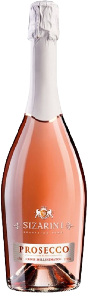Вино игристое Sizarini Prosecco Rose Millesimato DOP/ Сизарини Просекко розовое сухое 0,75л 11%