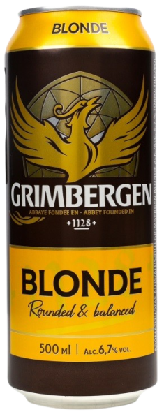 Пиво Grimbergen Blonde / Грімберген Блонд 0.5л 6,7% з/б