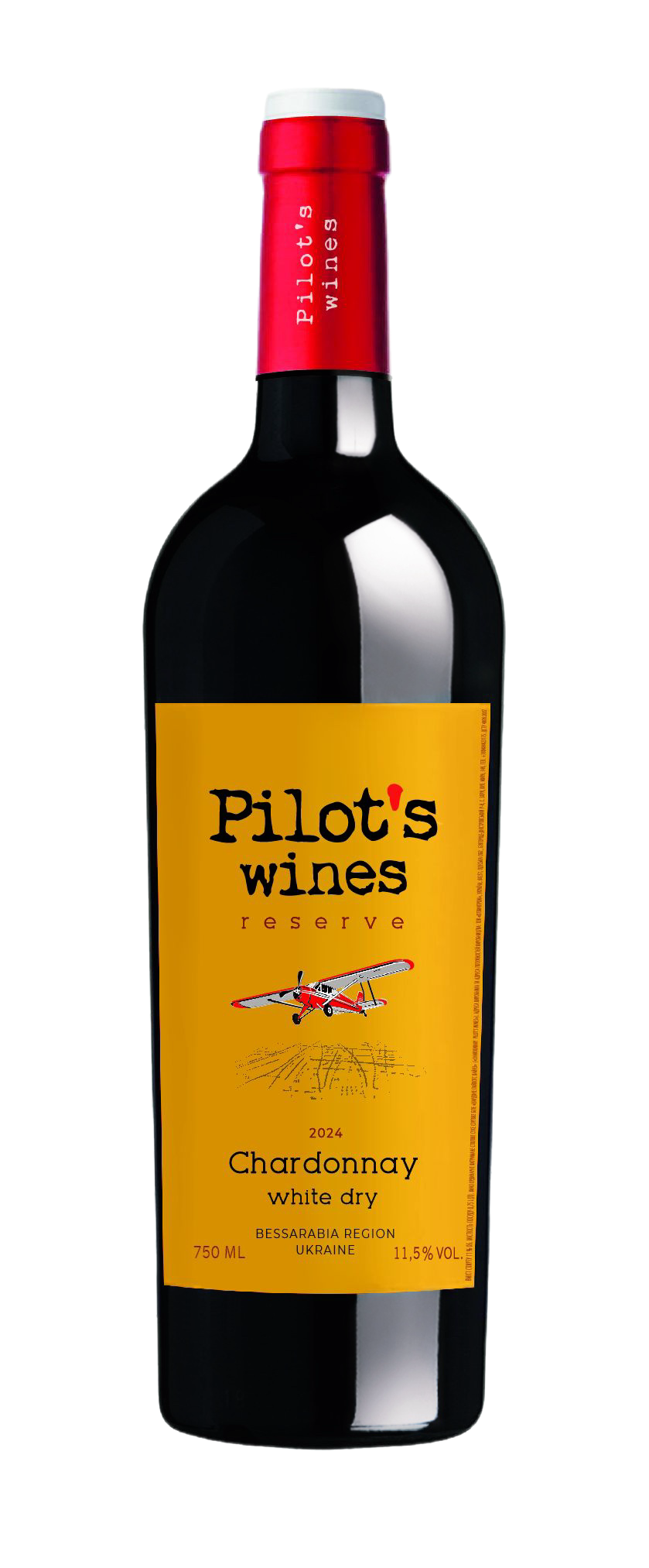 Вино Pilot’s Wines Chardonnay Reserve/ Пайлотс Вайнс Шардоне Reserve біле сухе 0,75 л 11%