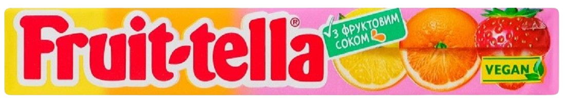 Жувальна цукерка Fruit-tella / Фрутелла Асорті 41 г