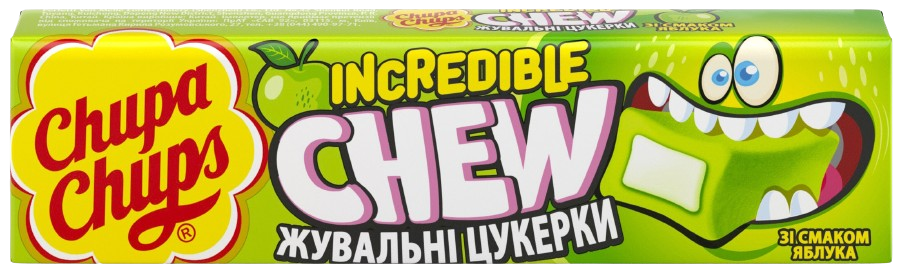 Жувальна цукерка Chupa Chups / Чупа Чупс неймовірне Яблуко 45 г