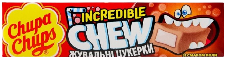 Жувальна цукерка Chupa Chups / Чупа Чупс неймовірна Кола 45 г