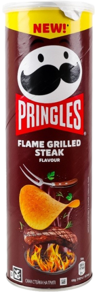 Чипсы Pringles / Принглс Flame Grilled Steak 165 г