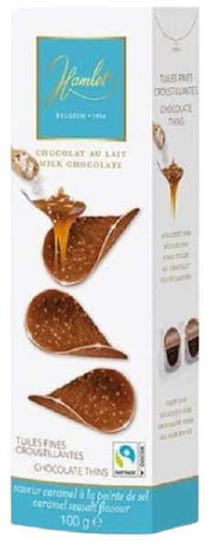 Шоколадные чипсы Hamlet / Гамлет с солёной карамелью 100 г