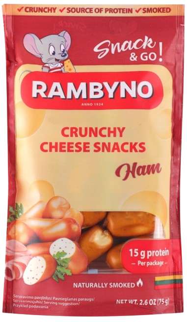 Плавлений сирок Rambyno / Рамбіно з шинкою 75 г