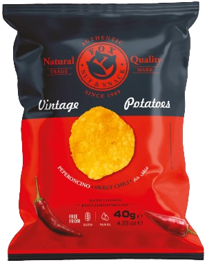 Картофельные чипсы Fox Italia / Фокс Италия со вкусом перца чили 40г