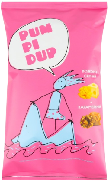 Попкорн Pumpidup / Пампідап зі смаком карамелі та сиру пармезан 90г