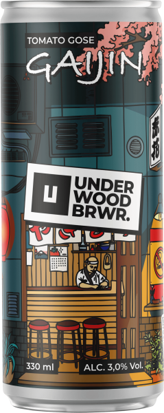 Пиво Underwood / Андервуд Gaijin світле 3% 0,33л