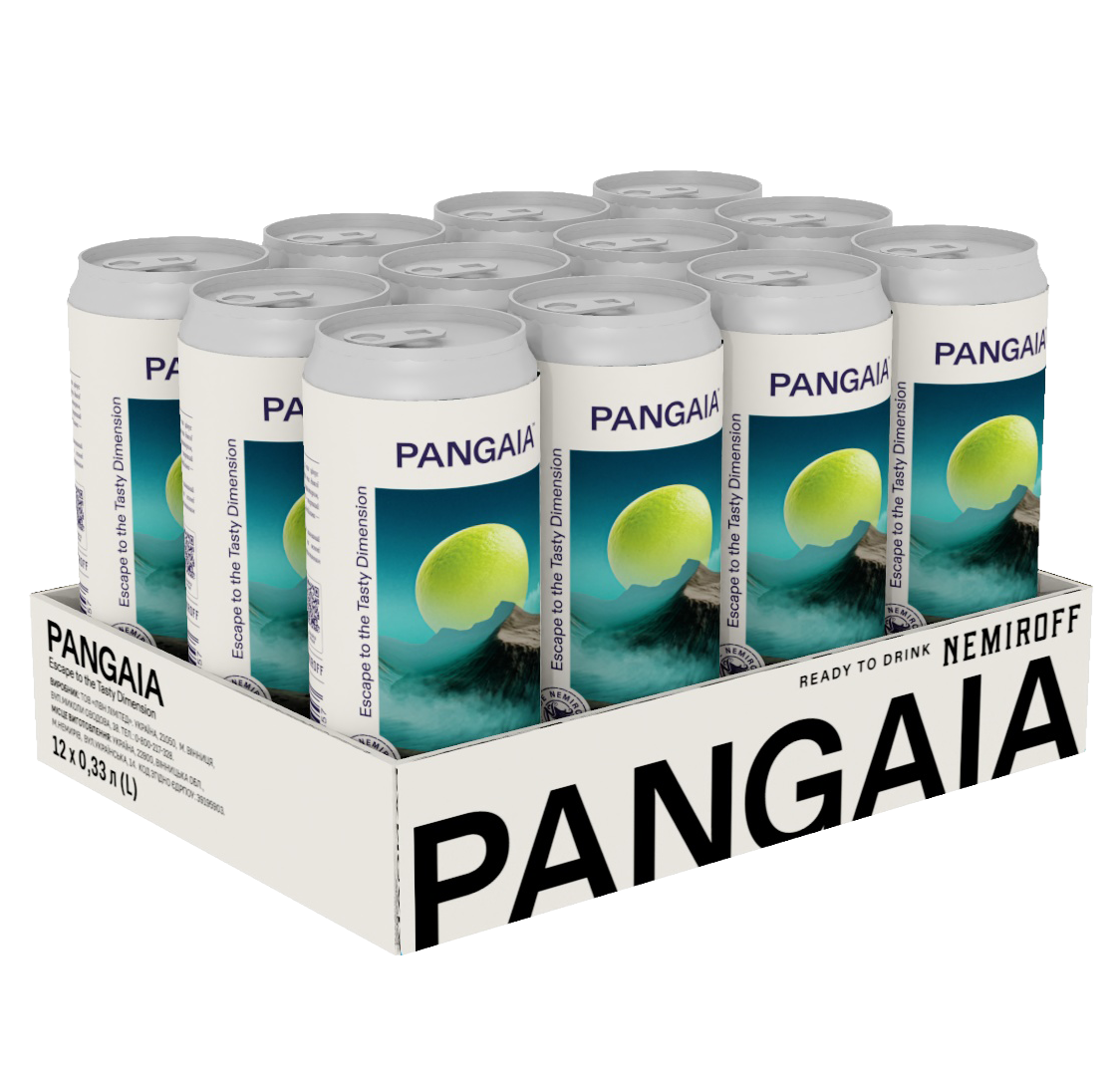 Напиток слабоалкогольный Nemiroff Pangaia Bergamot Mint 0.33л 5% x 12 шт.