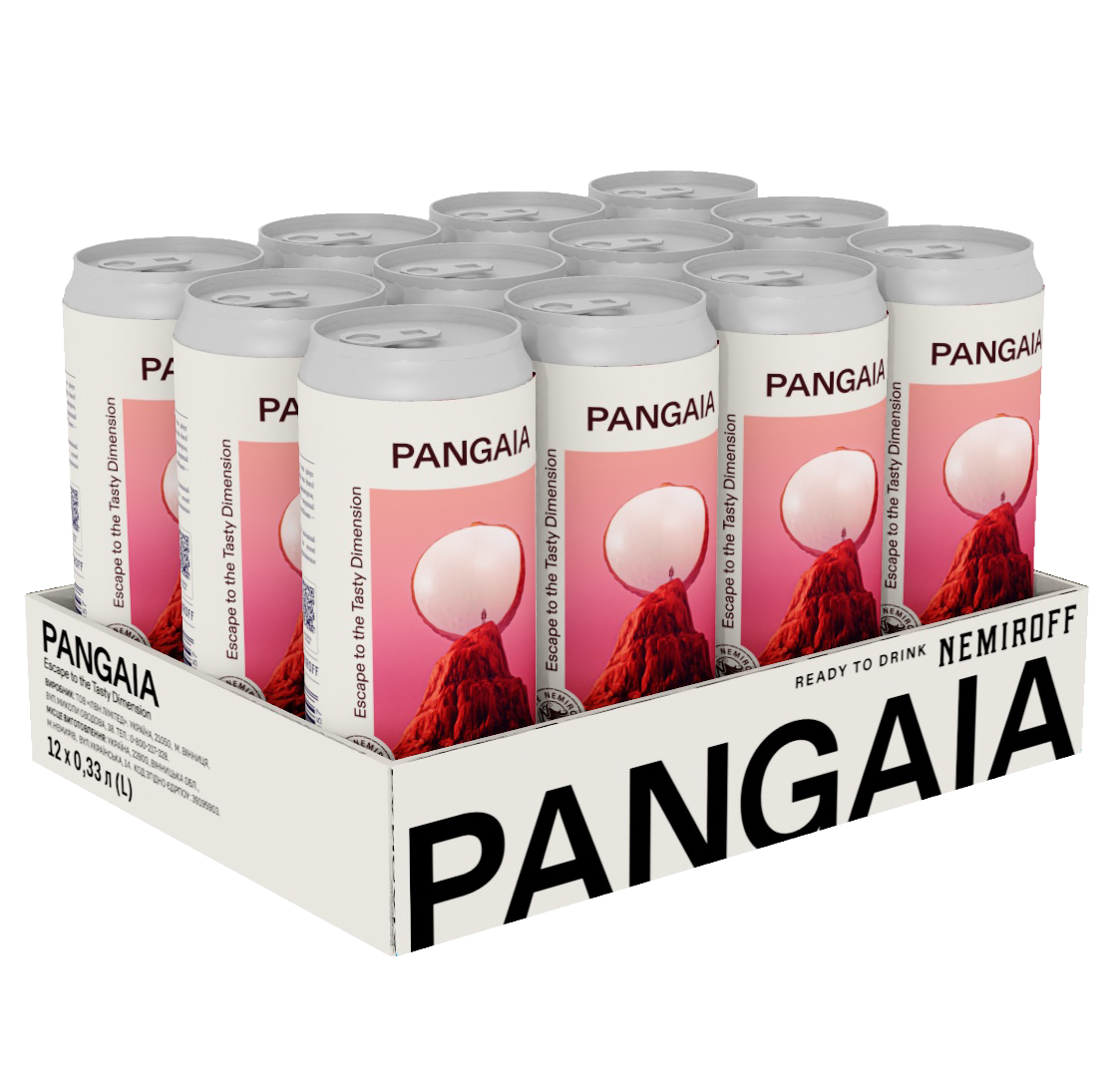 Напиток слабоалкогольный Nemiroff Pangaia Lychee Rose 0.33л 5% ж/б х 12шт.