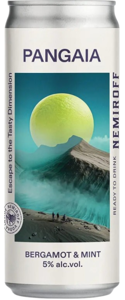 Напій слабоалкогольний Nemiroff Pangaia Bergamot Mint 0.33л 5% ж/б