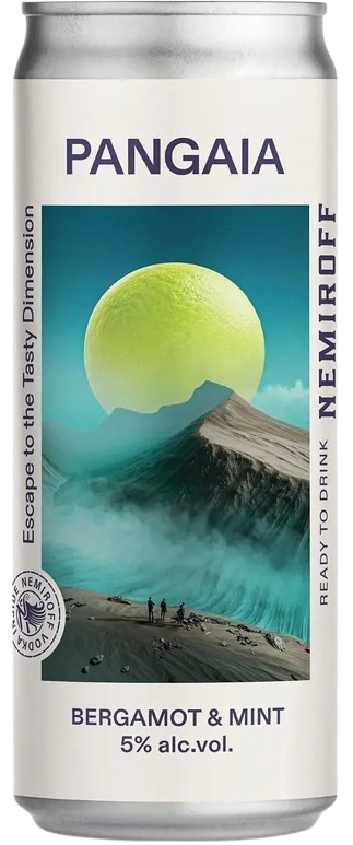 Напій слабоалкогольний Nemiroff Pangaia Bergamot Mint 0.33л 5% ж/б