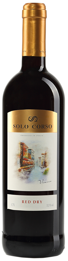 Вино Solo Corso / Соло Корсо красное сухое 0.75л 10,5%