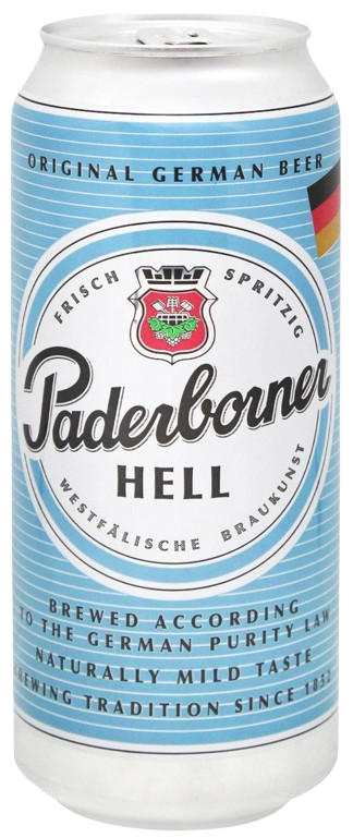 Пиво Paderborner Hell / Падерборнер Хел світле фільтроване 0,5л 5,1%