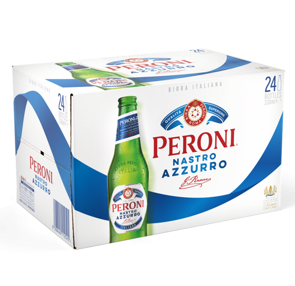 Пиво Peroni Nastro Azzurro / Перони Настро Аззурро светлое 0.33л 5.1% х 24шт.