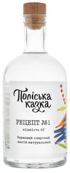 Зерновий натуральний спиртний напій “Поліська казка «Рецепт №1» 0,5л 40%