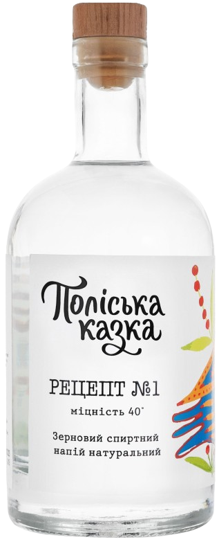 Зерновий спиртний напій натуральний “Поліська казка «Рецепт №1» 0,7л 40%