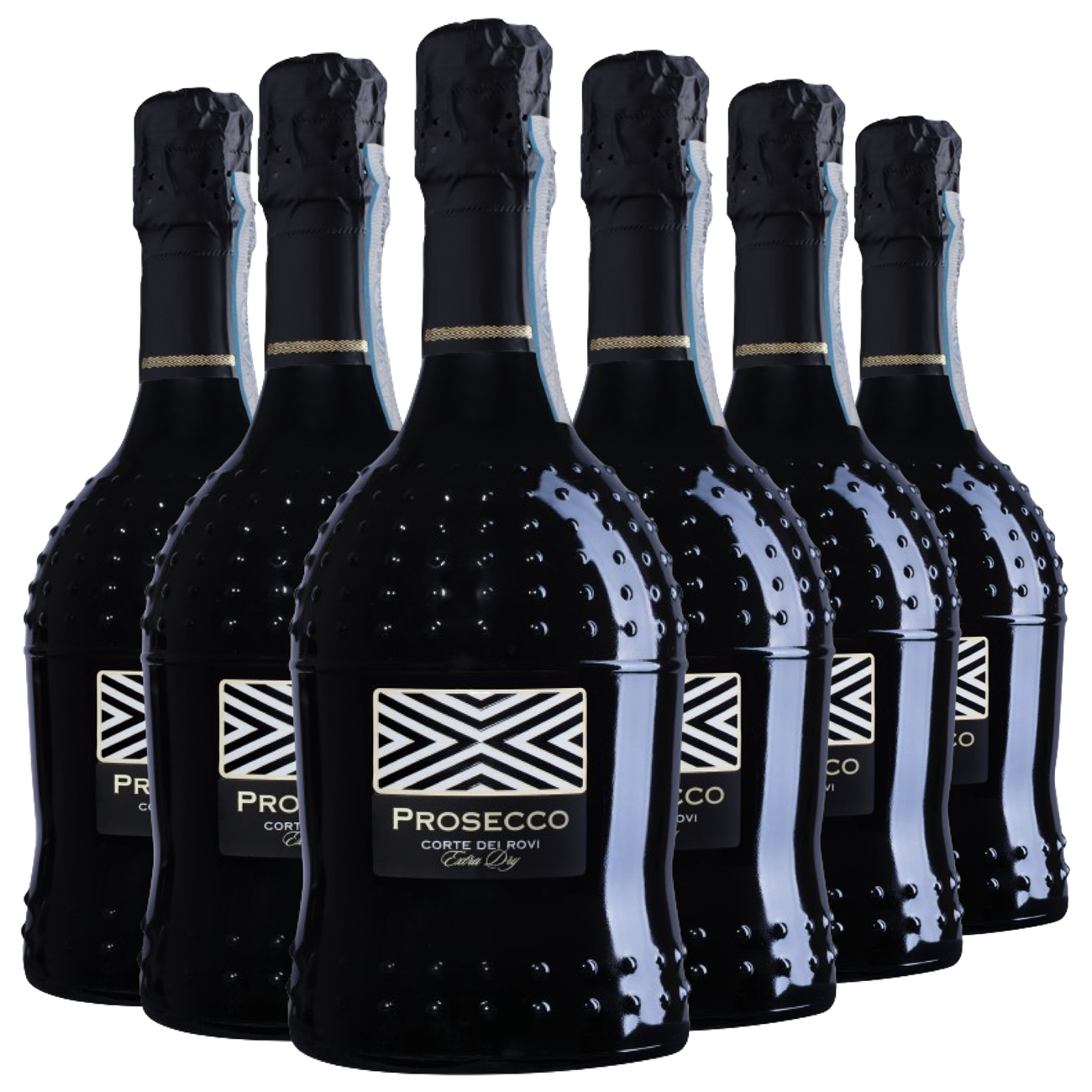 Вино ігристе Corte dei Rovi Prosecco DOC / Корте де Рові біле екстра сухе 0,75л 11% х 6 шт.