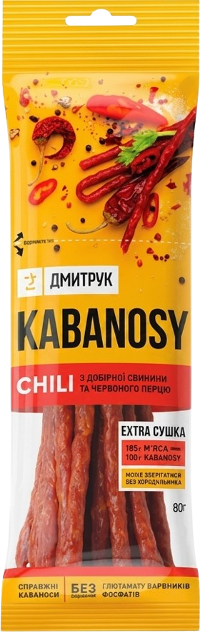 Кабаносы CHILI со свинины с перцем чили 80 г