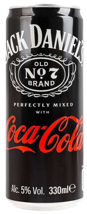 Напій слабоалкогольний Jack Daniel’s & Coca-Cola / Джек Деніелс & Кока-Кола 0,33л 10%