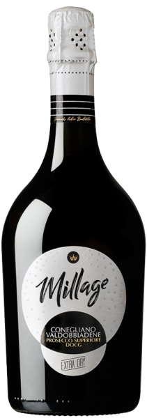 Вино ігристе Millage Prosecco Conegliano Valdobbiadene DOCG Extra Dry біле сухе 0,75л 11%