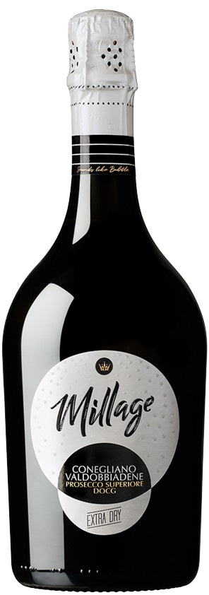 Вино ігристе Millage Prosecco Conegliano Valdobbiadene DOCG Extra Dry біле сухе 0,75л 11%