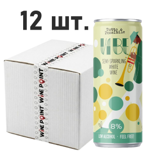 Игристое вино Tutto e Possibile Vibe frizante белое сухое 0,2л 8% х 12 шт.