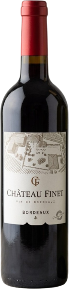 Вино Chateau Finet Bordeaux Rouge червоне сухе 0,75л